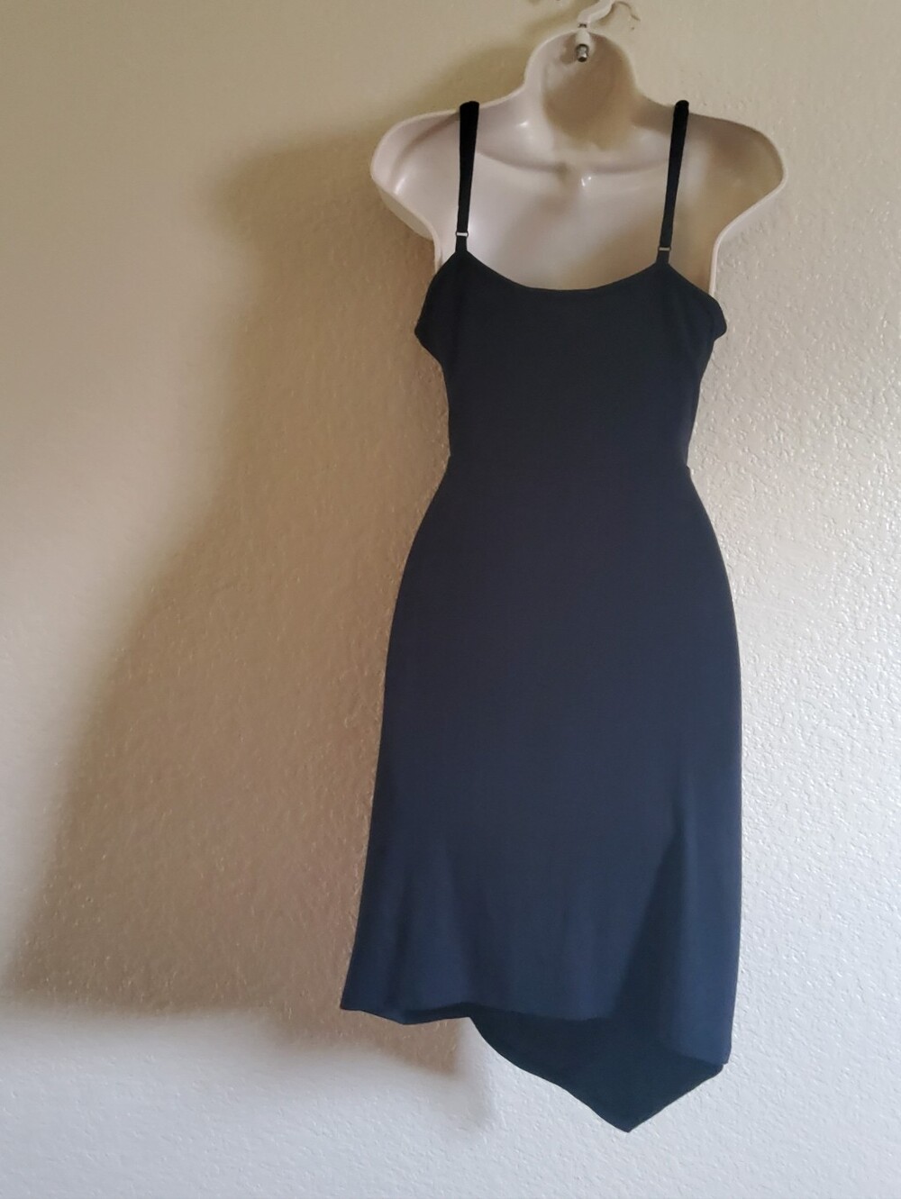 NWT 41 Hawthorn Black Ribbed Faux Wrap Dress M​ - Picture 6 of 9